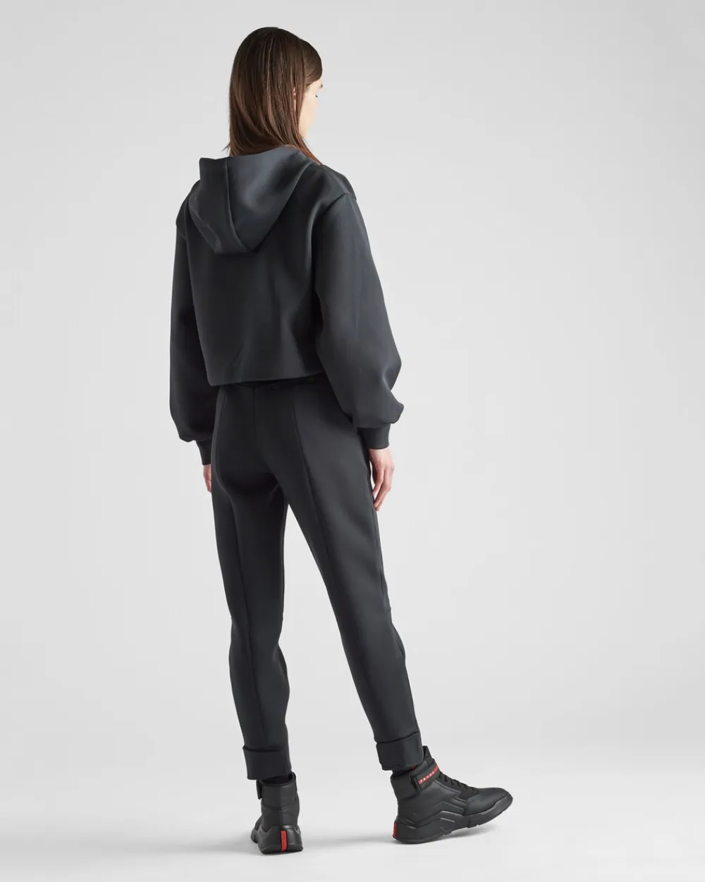 Mujer Prada ROPA^Pantalones En Tejido Técnico Reciclado