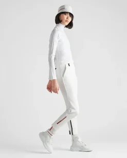 Mujer Prada ROPA^Pantalones En Tejido Técnico Reciclado