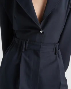 Mujer Prada PANTALONES LARGOS Y CORTOS^Pantalones Ligeros De Mohair