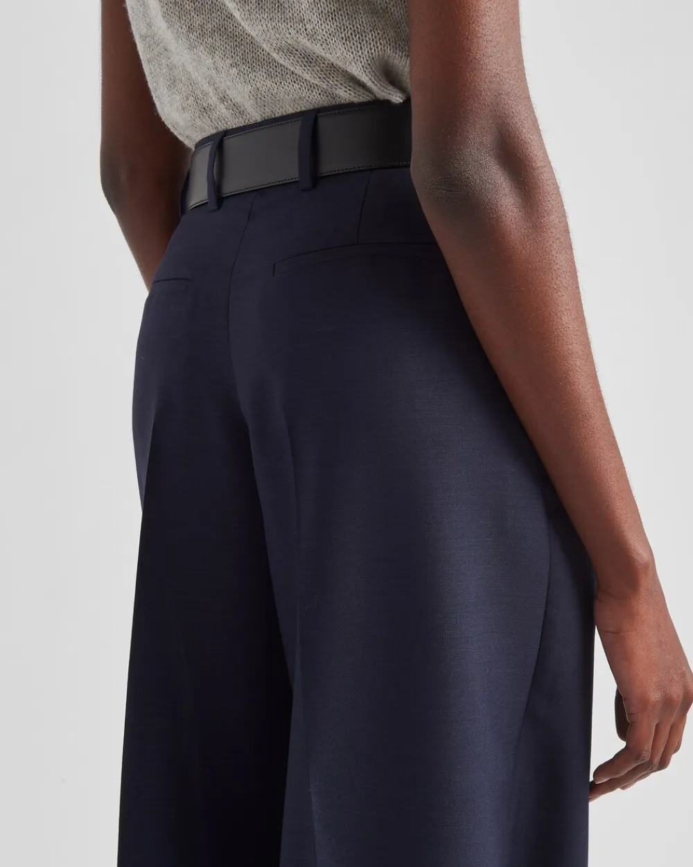 Mujer Prada PANTALONES LARGOS Y CORTOS^Pantalones Ligeros De Mohair