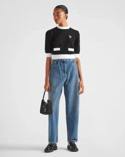 Mujer Prada TEJIDO VAQUERO^Pantalones Vaqueros