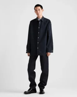Hombre Prada TEJIDO VAQUERO^Pantalones Vaqueros De Cinco Bolsillos