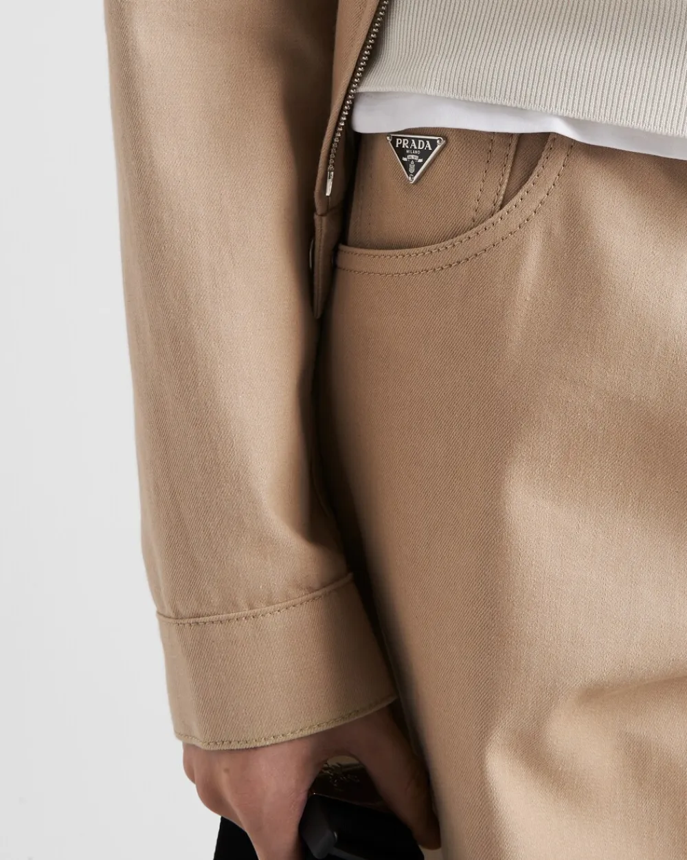 Hombre Prada TEJIDO VAQUERO^Pantalones Vaqueros De Cinco Bolsillos