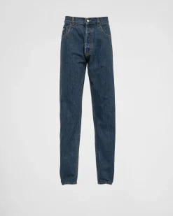 Hombre Prada TEJIDO VAQUERO^Pantalones Vaqueros De Cinco Bolsillos