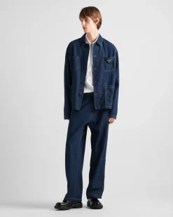 Hombre Prada TEJIDO VAQUERO^Pantalones Vaqueros Ligeros