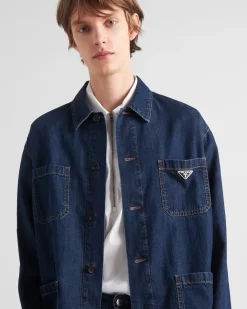 Hombre Prada TEJIDO VAQUERO^Pantalones Vaqueros Ligeros
