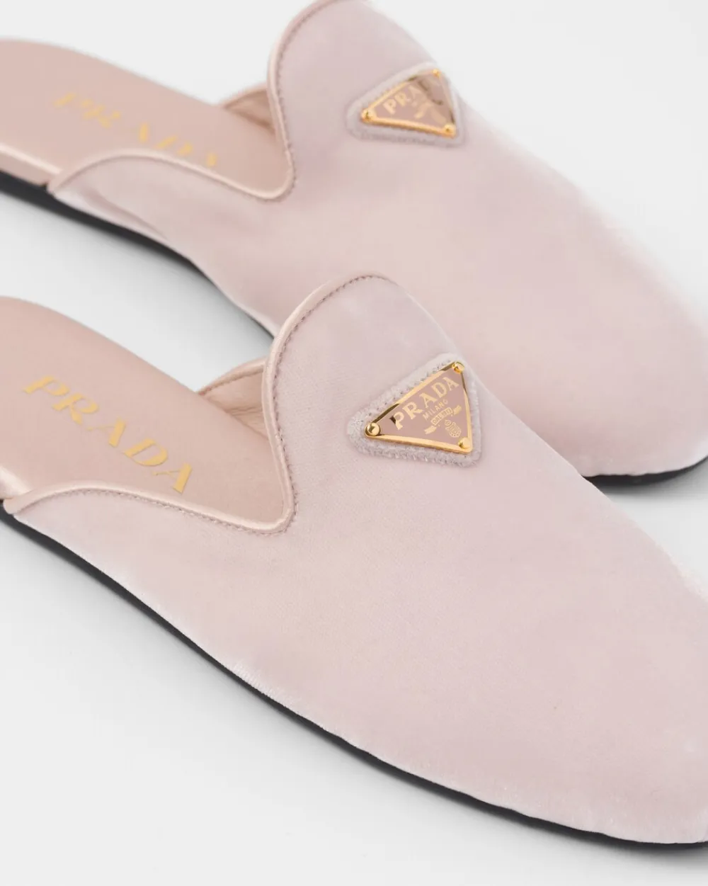 Mujer Prada PANTUFLAS Y CHINELAS^Pantuflas De Terciopelo