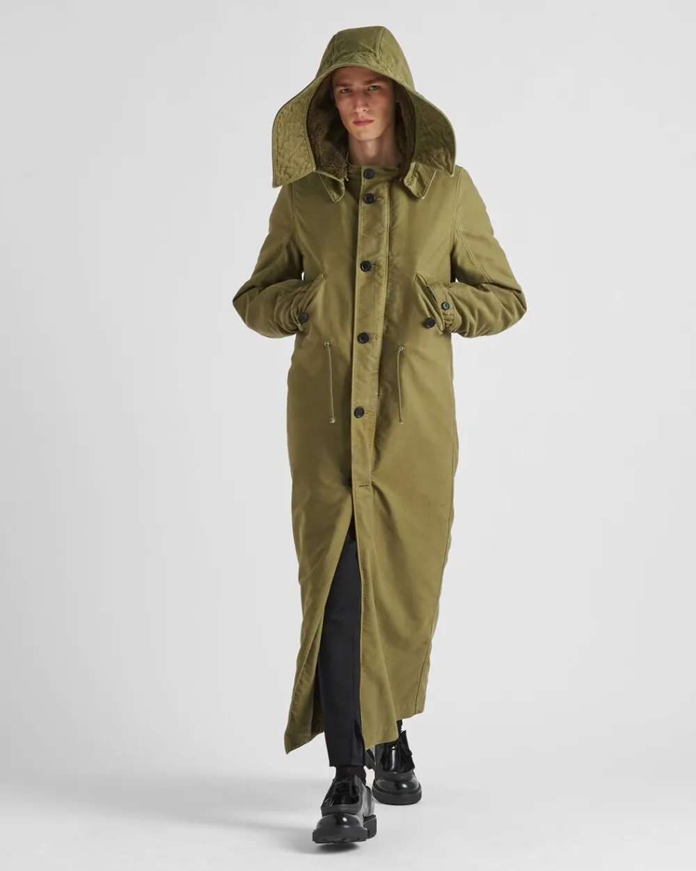 Hombre Prada CHAQUETAS Y ABRIGOS^Parka Larga De Algodón