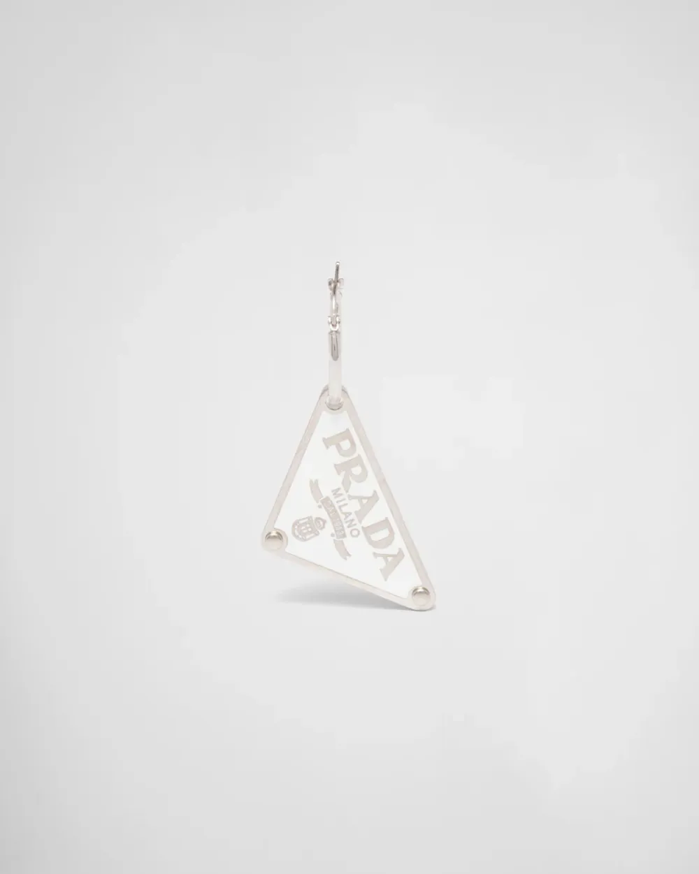 Mujer Prada JOYAS DE PLATA^Pendiente Derecho Con Colgante Symbole