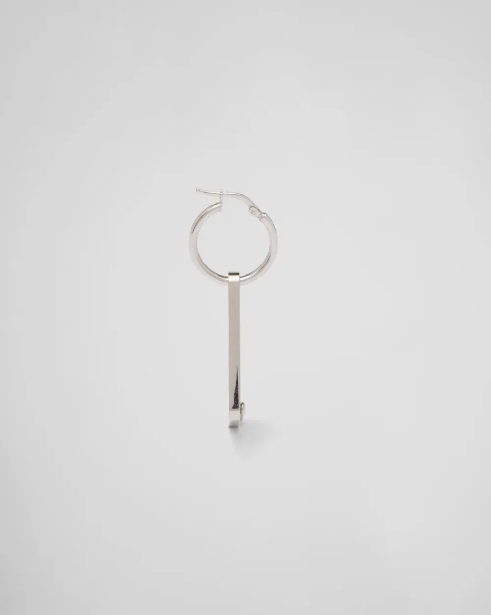 Mujer Prada JOYAS DE PLATA^Pendiente Derecho Con Colgante Symbole
