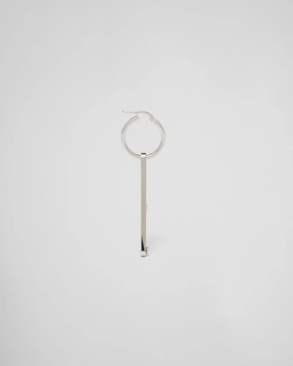 Mujer Prada JOYAS DE PLATA^Pendiente Izquierdo Con Colgante Symbole