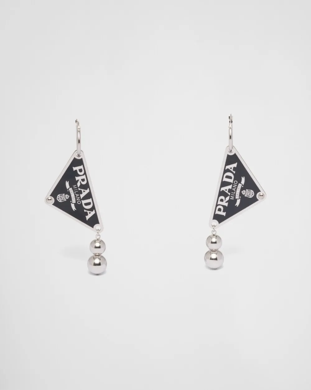 Mujer Prada JOYAS DE PLATA^Pendientes Con Colgante Ball Smalto Jewels