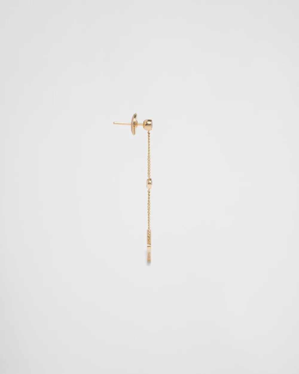 Mujer Prada COLECCIÓN DE JOYERÍA ELEGANTE^Pendientes Con Colgante Calado Eternal Gold De Oro Amarillo Y Diamantes