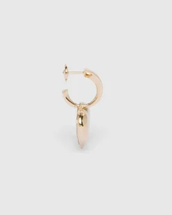 Mujer Prada COLECCIÓN DE JOYERÍA ELEGANTE^Pendientes Con Colgante Pequeños Eternal Gold De Oro Amarillo