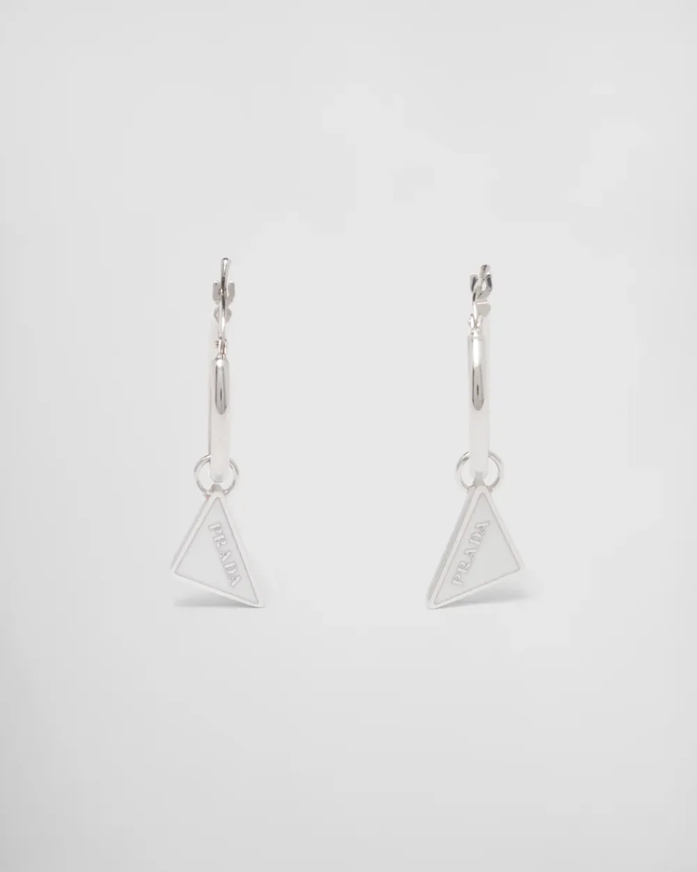 Mujer Prada JOYAS DE PLATA^Pendientes Con Colgante Symbole