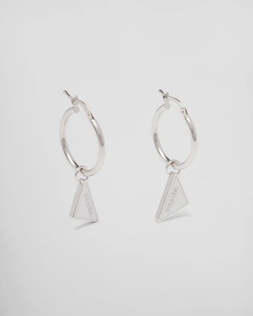 Mujer Prada JOYAS DE PLATA^Pendientes Con Colgante Symbole
