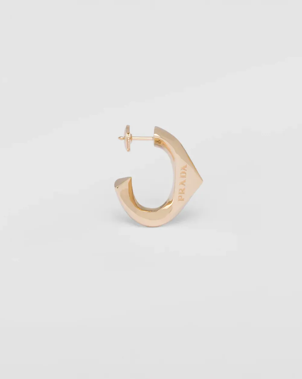 Mujer Prada COLECCIÓN DE JOYERÍA ELEGANTE^Pendientes Pequeños Eternal Gold De Oro Amarillo