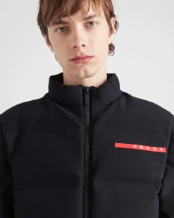 Hombre Prada ROPA^Plumífero Corto De Punto Técnico