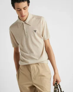 Hombre Prada CAMISETAS Y POLOS|TEJIDOS DE PUNTO^Polo De Cachemir