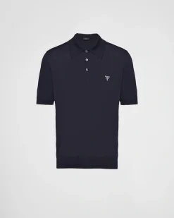 Hombre Prada TEJIDOS DE PUNTO^Polo De Lana Superfina