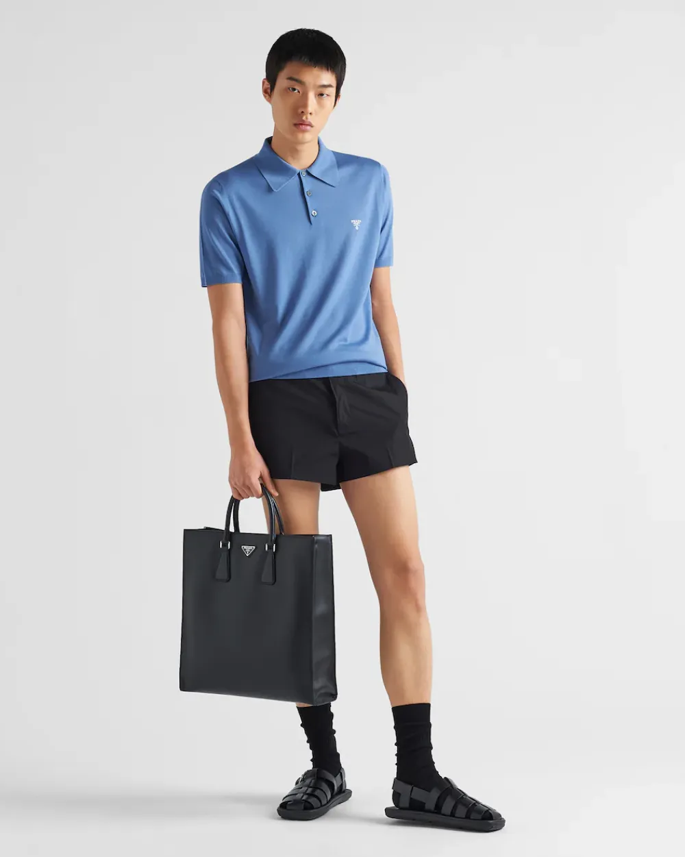 Hombre Prada TEJIDOS DE PUNTO^Polo De Lana Superfina