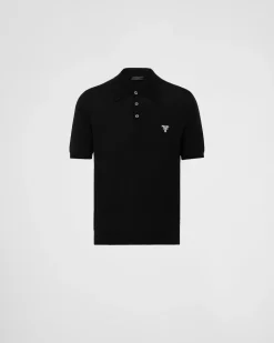 Hombre Prada TEJIDOS DE PUNTO^Polo De Lana Superfina