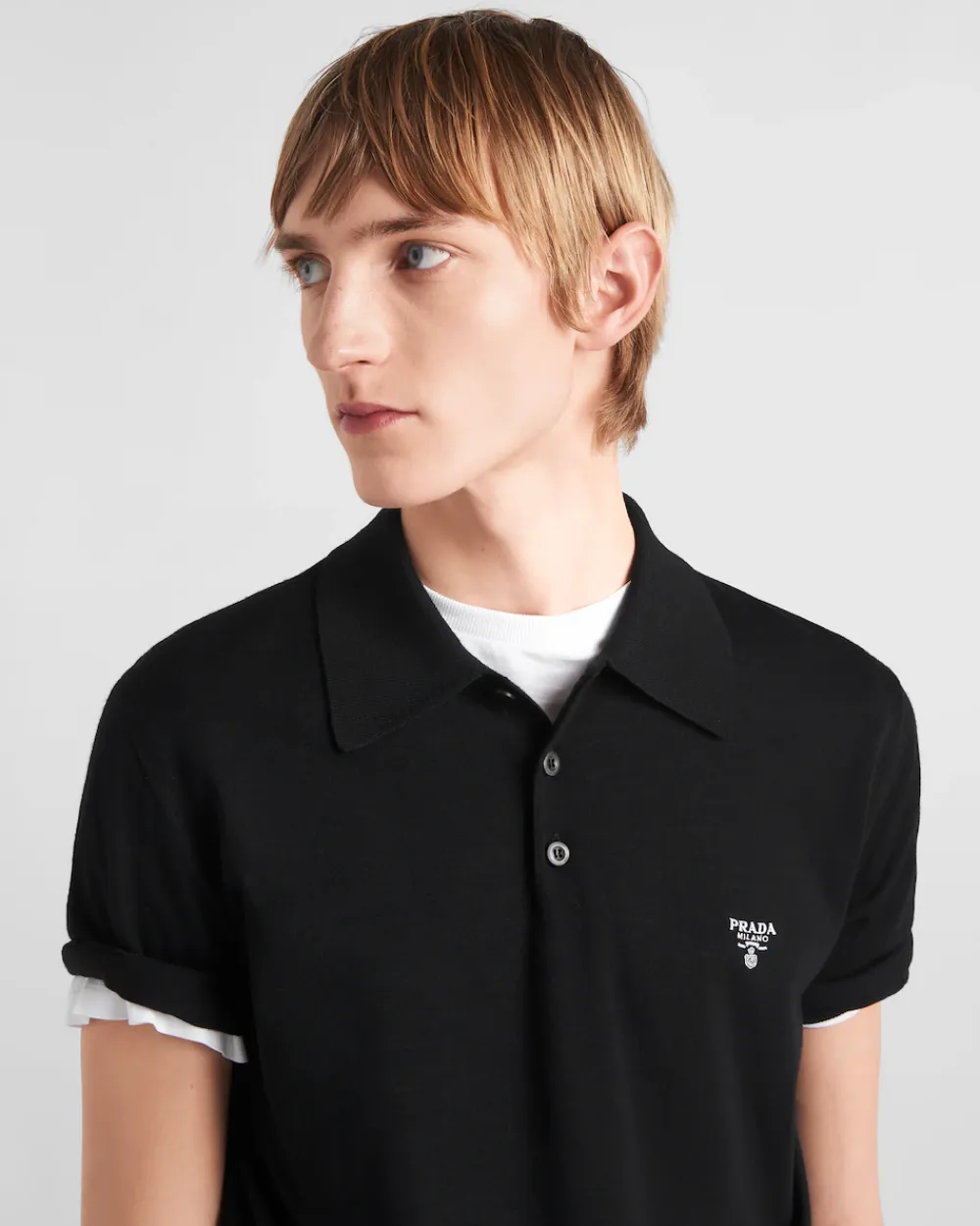 Hombre Prada TEJIDOS DE PUNTO^Polo De Lana Superfina