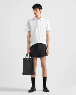 Hombre Prada CAMISETAS Y POLOS^Polo De Manga Corta De Algodón