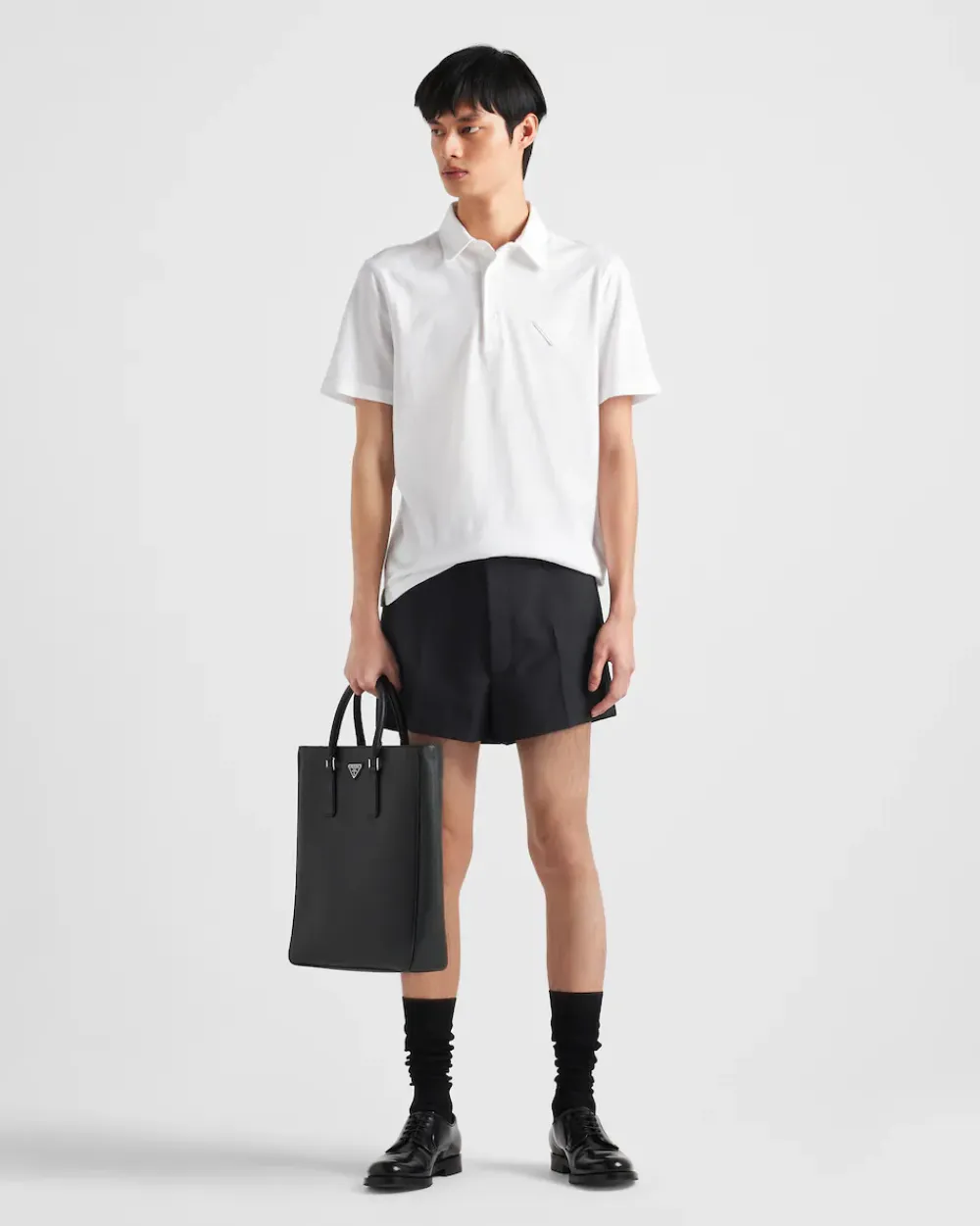 Hombre Prada CAMISETAS Y POLOS^Polo De Manga Corta De Algodón