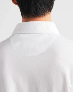 Hombre Prada CAMISETAS Y POLOS^Polo De Manga Corta De Algodón