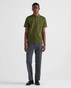 Hombre Prada CAMISETAS Y POLOS^Polo De Piqué