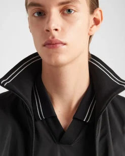 Hombre Prada CAMISETAS Y POLOS^Polo De Piqué Con Detalle De Re-nylon