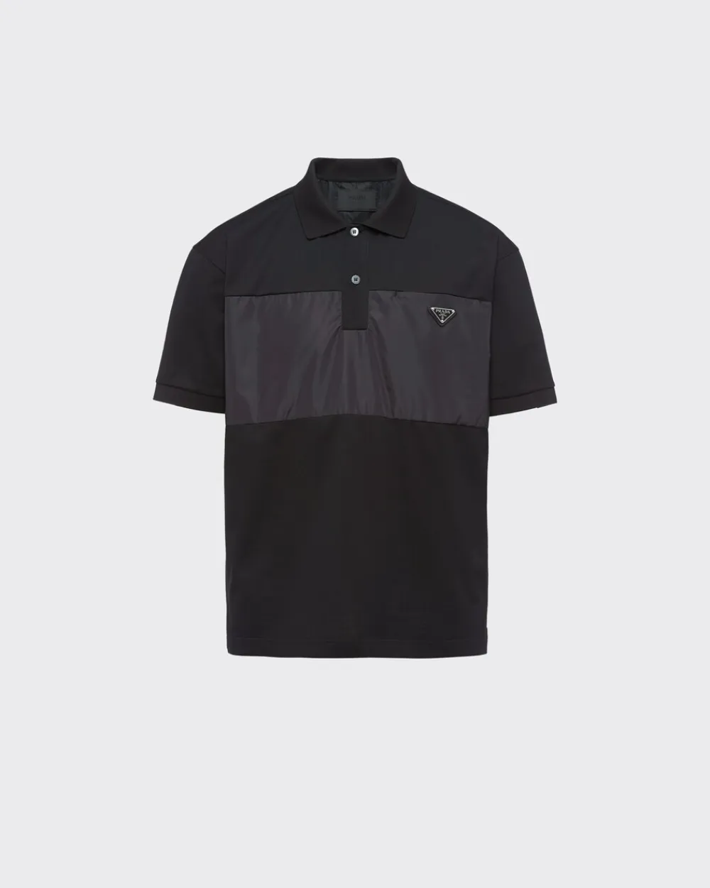 Hombre Prada CAMISETAS Y POLOS^Polo De Piqué Con Detalles De Nylon