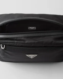 Hombre Prada BOLSAS Y ACCESORIOS DE VIAJE^Pouch De Viaje De Re-nylon Y Piel Saffiano
