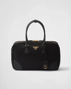 Mujer Prada COLECCIÓN FEMENINA|BOLSOS CON ASA SUPERIOR^ Re-edition 1978 Large Re-nylon And Saffiano Leather Two-handle Bag