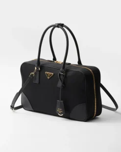 Mujer Prada COLECCIÓN FEMENINA|BOLSOS CON ASA SUPERIOR^ Re-edition 1978 Large Re-nylon And Saffiano Leather Two-handle Bag