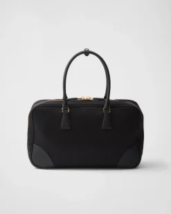 Mujer Prada COLECCIÓN FEMENINA|BOLSOS CON ASA SUPERIOR^ Re-edition 1978 Large Re-nylon And Saffiano Leather Two-handle Bag