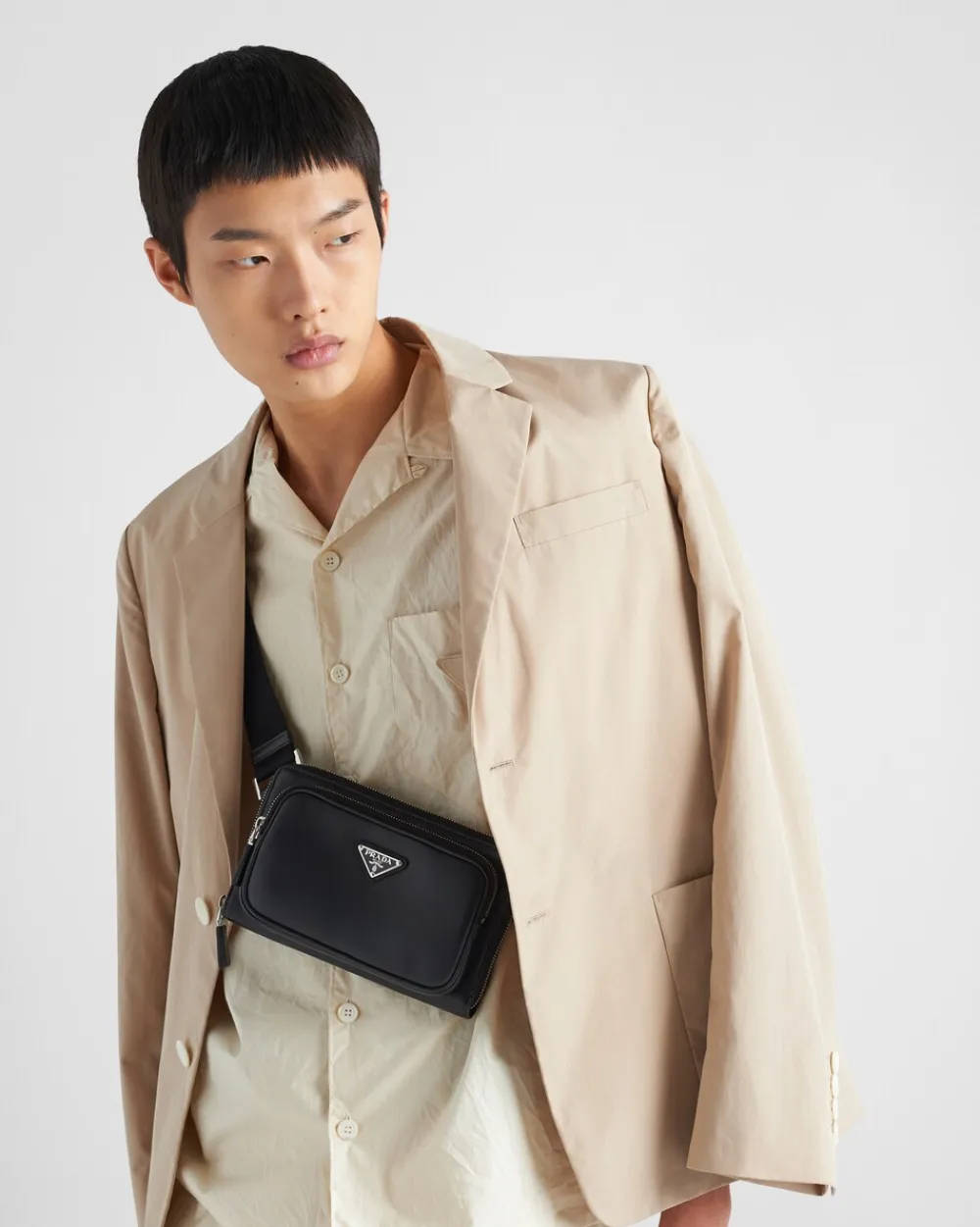 Hombre Prada MOCHILAS Y RIÑONERAS|BOLSOS MENSAJEROS^Riñonera De Piel