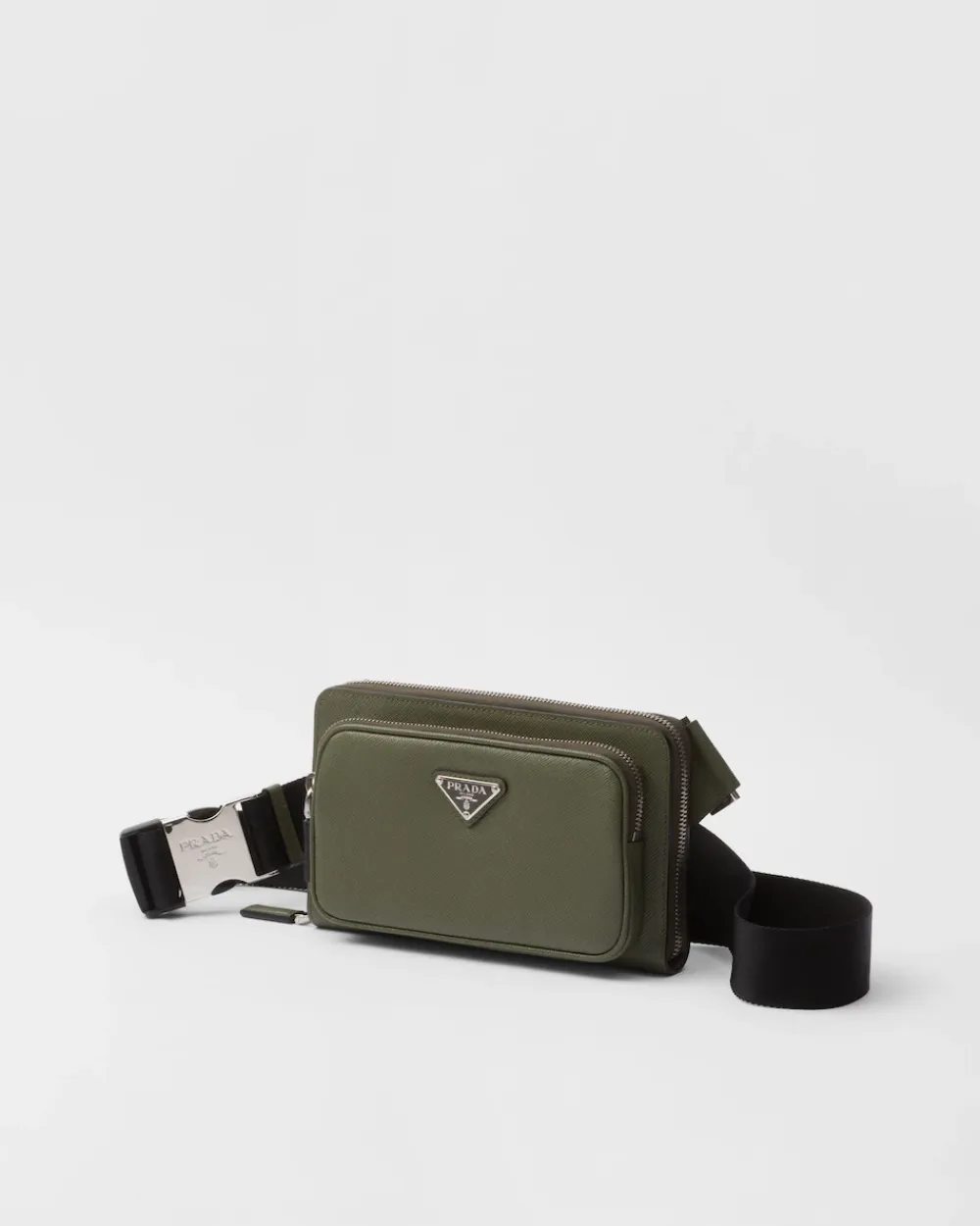Hombre Prada BOLSOS MENSAJEROS^Riñonera De Piel Saffiano