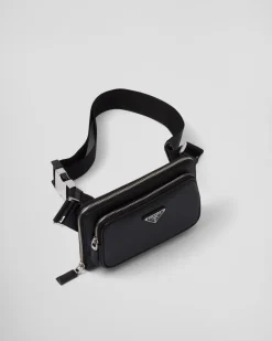 Hombre Prada MOCHILAS Y RIÑONERAS|BOLSOS MENSAJEROS^Riñonera De Piel Saffiano