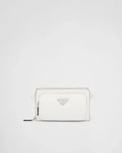 Hombre Prada MOCHILAS Y RIÑONERAS|BOLSOS MENSAJEROS^Riñonera De Piel Saffiano