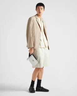 Hombre Prada MOCHILAS Y RIÑONERAS|BOLSOS MENSAJEROS^Riñonera De Piel Saffiano