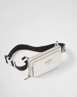 Hombre Prada MOCHILAS Y RIÑONERAS|BOLSOS MENSAJEROS^Riñonera De Piel Saffiano