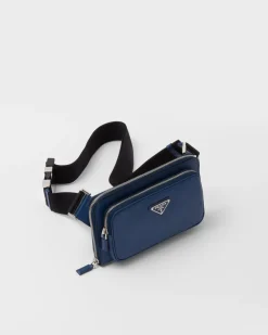 Hombre Prada MOCHILAS Y RIÑONERAS|BOLSOS MENSAJEROS^Riñonera De Piel Saffiano