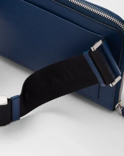 Hombre Prada MOCHILAS Y RIÑONERAS|BOLSOS MENSAJEROS^Riñonera De Piel Saffiano