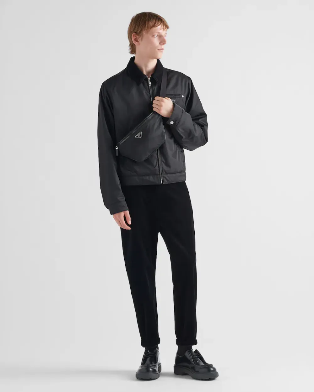 Hombre Prada COLECCIÓN MASCULINA|MOCHILAS Y RIÑONERAS^Riñonera De Re-nylon Y Piel Saffiano