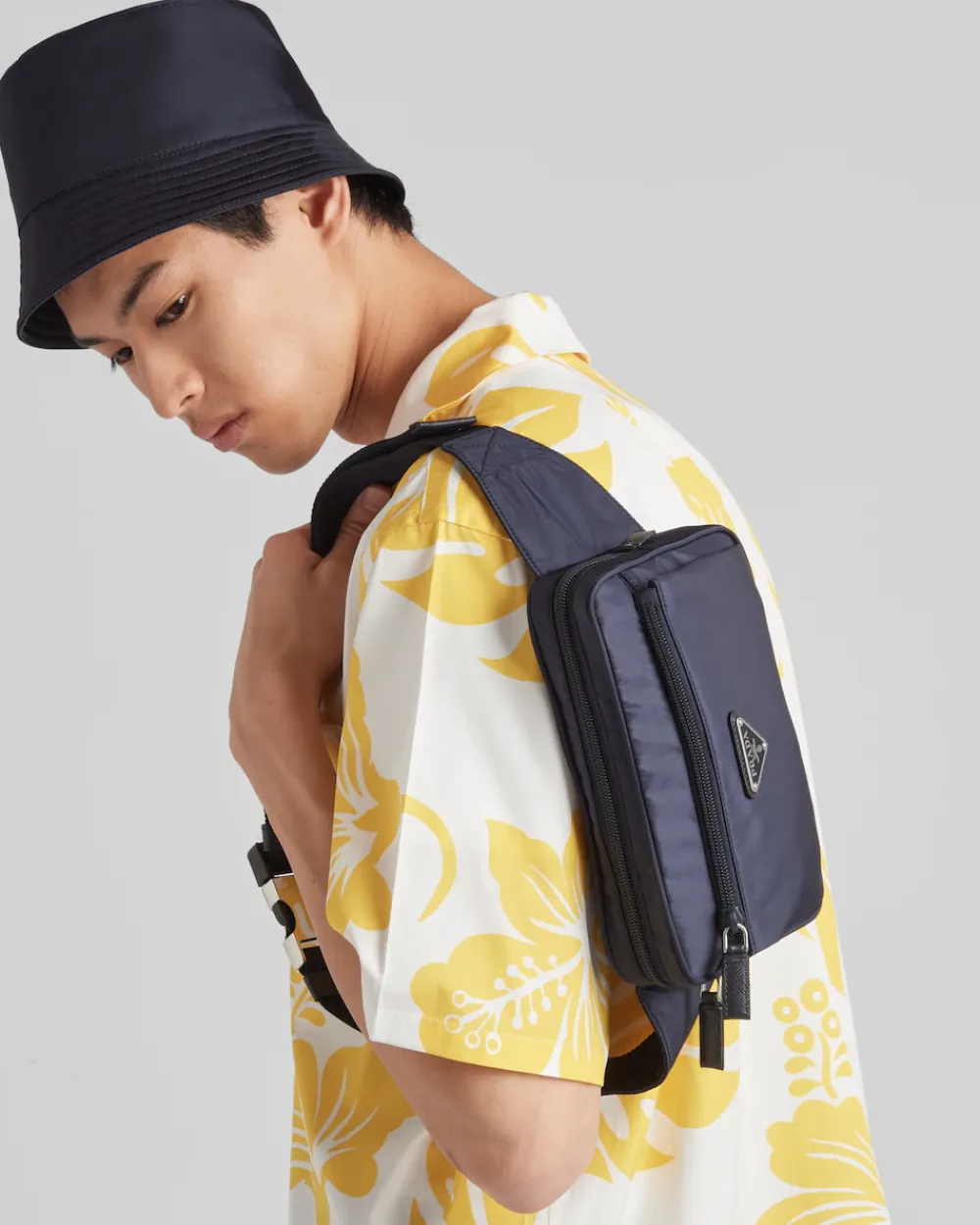 Hombre Prada COLECCIÓN MASCULINA|MOCHILAS Y RIÑONERAS^Riñonera De Re-nylon Y Piel Saffiano