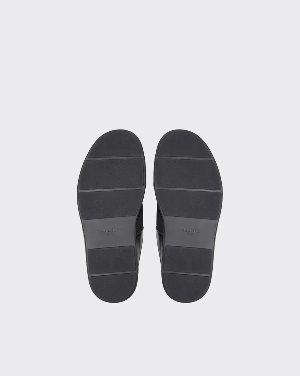Hombre Prada SANDALIAS^Sandalias Cruzadas De Piel Cepillada Y Re-nylon