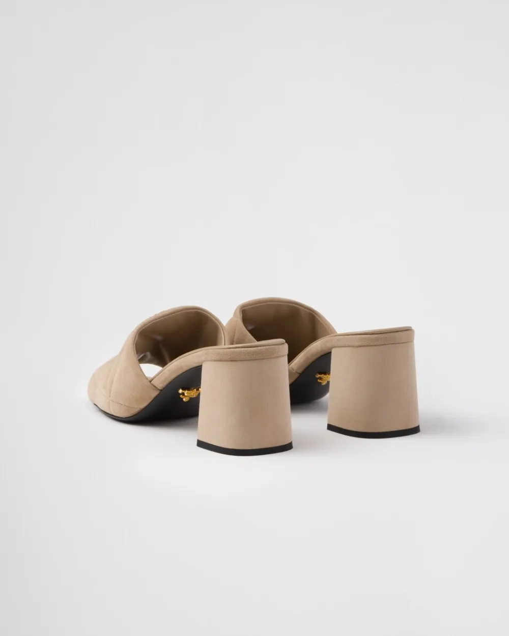 Mujer Prada PANTUFLAS Y CHINELAS^Sandalias De Ante Con Costuras