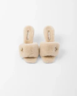 Mujer Prada PANTUFLAS Y CHINELAS^Sandalias De Borreguillo